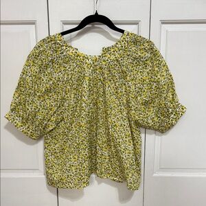 J.Crew Liberty Floral Yellow Women's Top